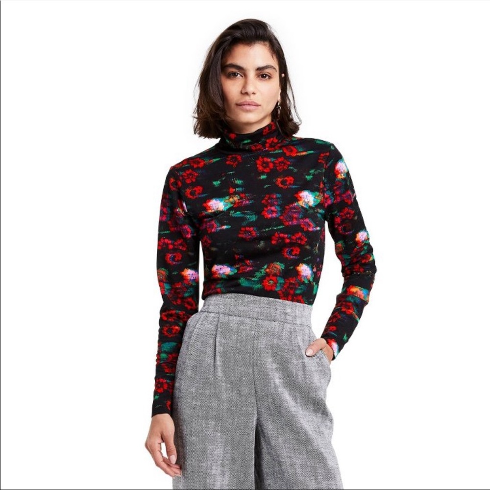 Rachel Comey x Target floral print long sleeve textured turtleneck